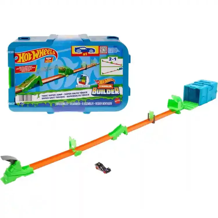 Mattel Hot Wheels 2 az 1 ben átalakítható ugratós versenypál