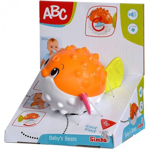 Simba Toys ABC - Színes, gömbhal alakú csörgő, rágóka (104010003)