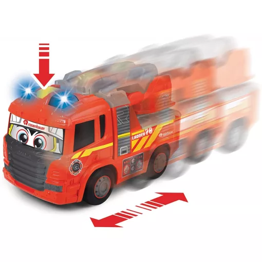 Dickie Toys ABC - Gombnyomásra induló tűzoltóautó fénnyel és hanggal kicsiknek 28cm (204114005)