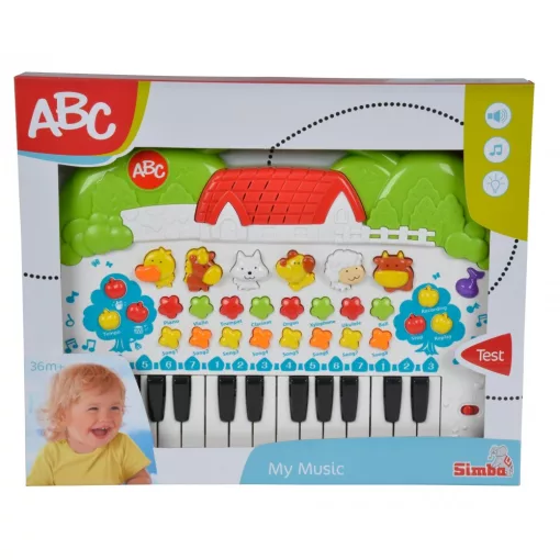 Simba Toys ABC - Állathangos zongora kicsiknek (104018188)