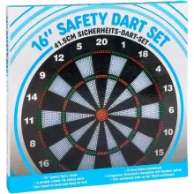 Biztonsági darts készlet nyilakkal és táblával 41,5cm