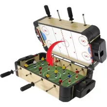 2 az 1-ben csocsóasztal és léghoki készlet fából