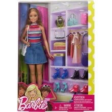 Mattel Barbie baba cipőkkel és ruházati kiegészítőkkel