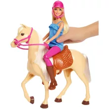 Mattel Barbie FXH13 Barbie baba lóval