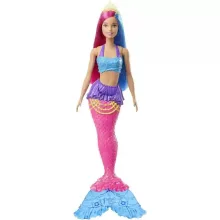 Mattel Barbie sellő baba pink-kék hajjal