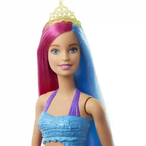 Mattel Barbie sellő baba pink-kék hajjal