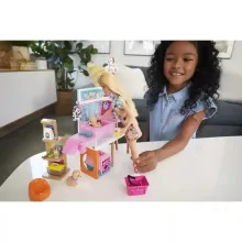Mattel Barbie állatbolt játékszett babával, kiskutyával és kiscicával