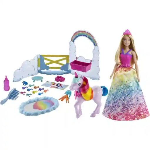 Mattel Barbie Dreamtopia hercegnő baba unikornis csikóval