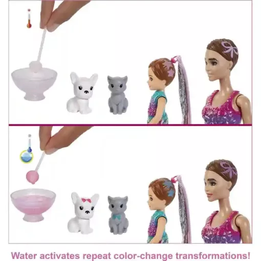 Mattel Barbie Color Reveal óriás meglepetés csomag babákkal