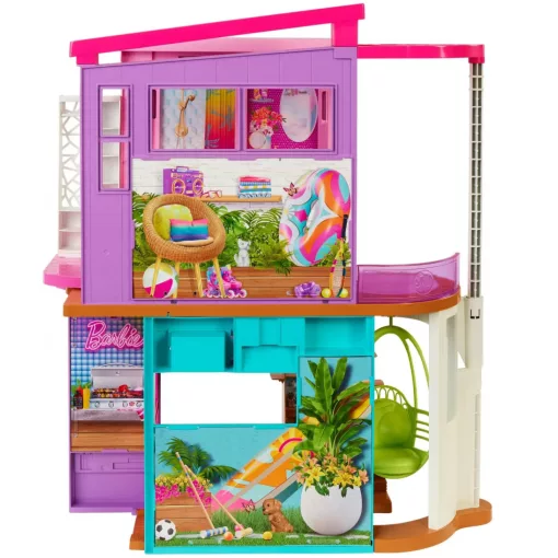 Mattel Barbie HCD50 Nyitható Malibu tengerparti álomház