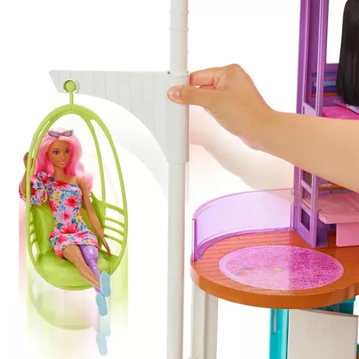 Mattel Barbie HCD50 Nyitható Malibu tengerparti álomház
