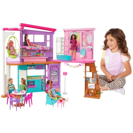 Mattel Barbie HCD50 Nyitható Malibu tengerparti álomház