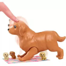 Mattel Barbie baba újszülött kiskutyákkal