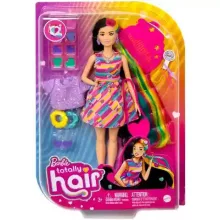 Mattel Barbie Totally Hair extra hosszú, szivárványszínű hajú baba