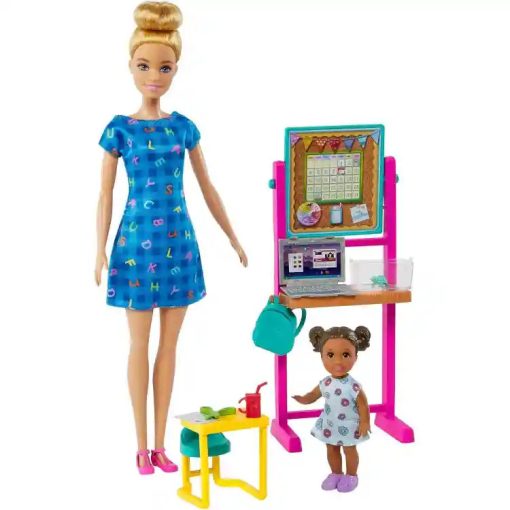 Mattel Barbie óvónő baba kisgyerekkel