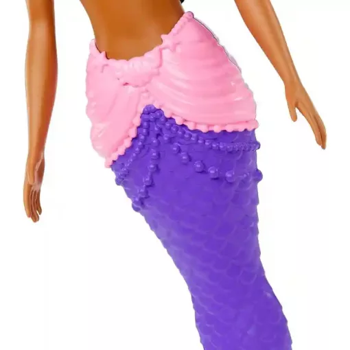 Mattel Barbie Dreamtopia sellő baba fekete hajjal és lila uszonnyal