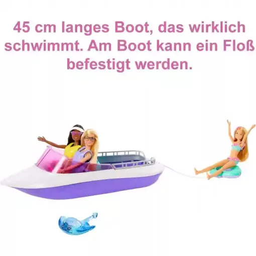 Mattel Barbie motorcsónak babákkal