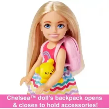 Mattel Barbie utazó Chelsea baba kiskutyával