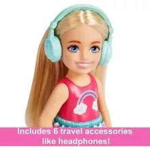 Mattel Barbie utazó Chelsea baba kiskutyával