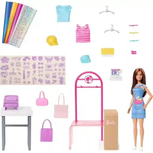 Mattel Barbie ruhatervező játékszett babával
