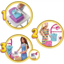 Mattel Barbie ruhatervező játékszett babával