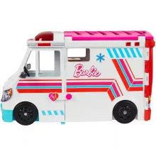 Mattel Barbie 2 az 1-ben mentőautó és kórház fénnyel és hanggal