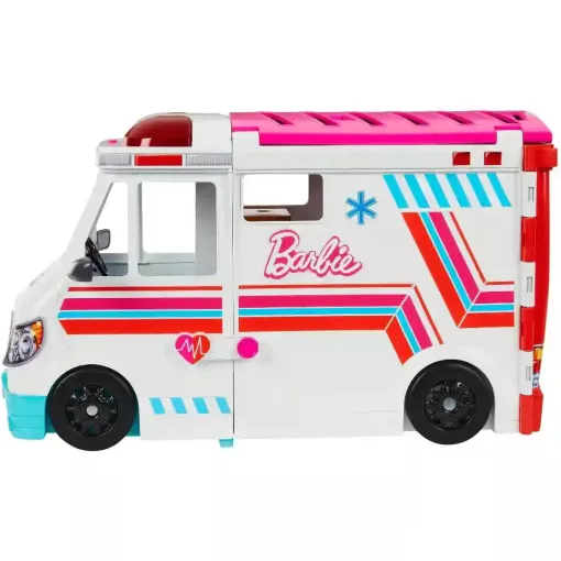 Mattel Barbie 2 az 1-ben mentőautó és kórház fénnyel és hanggal