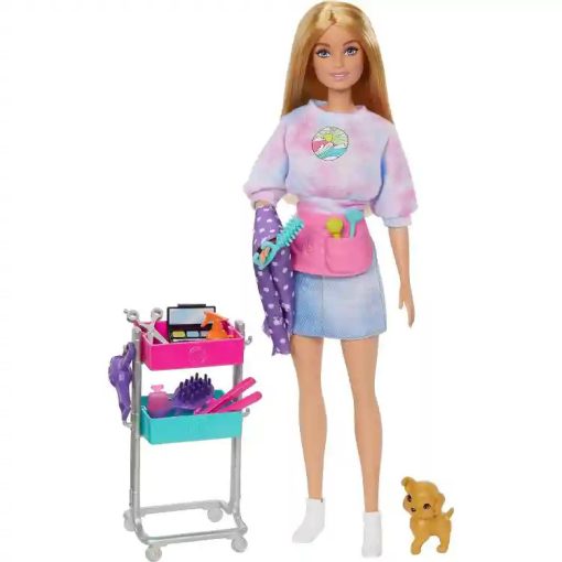 Mattel Barbie stylist Malibu baba kiskutyával