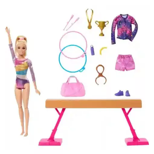 Mattel Barbie tornász baba kiegészítőkkel