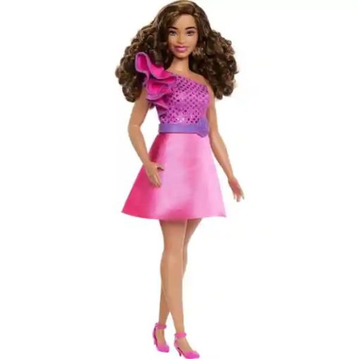 Mattel Barbie baba rózsás ruhában, Fashionistas