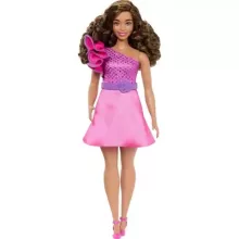 Mattel Barbie baba rózsás ruhában, Fashionistas