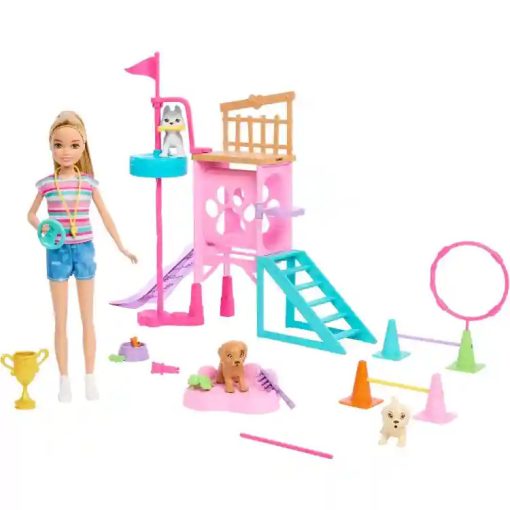 Mattel Barbie Stacie kutyaiskola játékszett