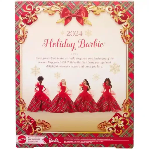 Mattel Barbie Signature ünnepi baba piros estélyi ruhában (csomagolássérült)