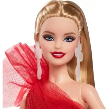Mattel Barbie Signature ünnepi baba piros estélyi ruhában (csomagolássérült)