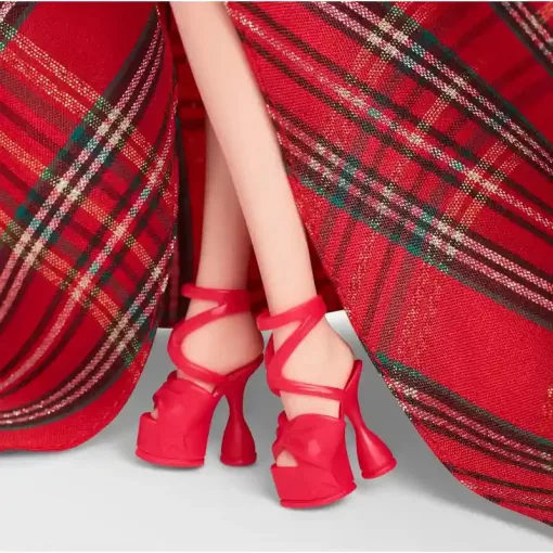 Mattel Barbie Signature ünnepi baba piros estélyi ruhában (csomagolássérült)