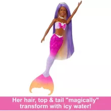 Mattel Barbie színváltós Brooklyn sellő baba