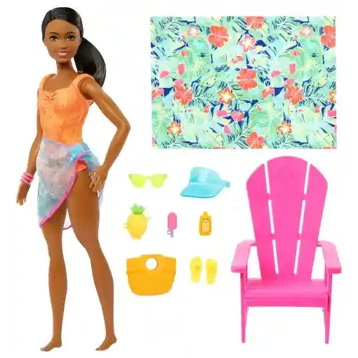 Mattel Barbie Brooklyn baba Hawaii nyaraláson