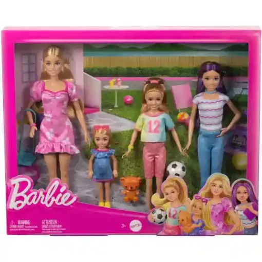 Mattel Barbie baba és testvérei családi készlet (Stacie, Skipper, Chelsea)