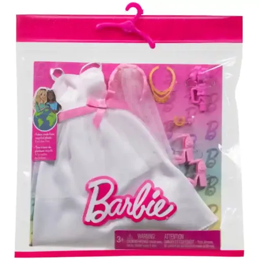 Mattel Barbie ruhák - Menyasszonyi divatcsomag kiegészítőkkel és ruhákkal