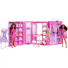 Mattel Barbie álom gardróbszoba babával és ruhákkal