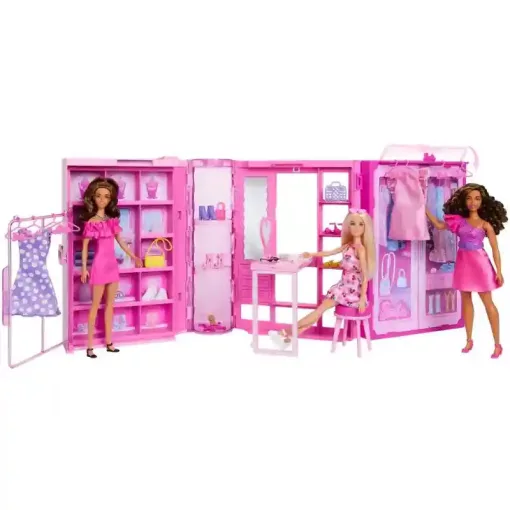 Mattel Barbie álom gardróbszoba babával és ruhákkal