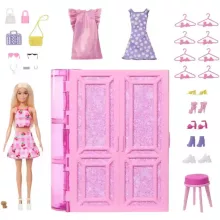 Mattel Barbie álom gardróbszoba babával és ruhákkal