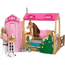 Mattel Barbie Mysteries lovarda lóval és babával