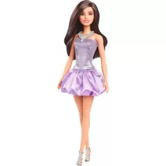 Mattel Barbie baba fényes lila ruhában