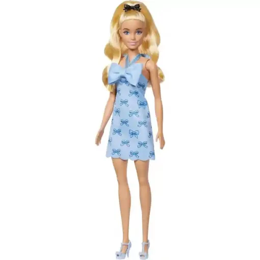 Mattel Barbie baba kék masnis ruhában