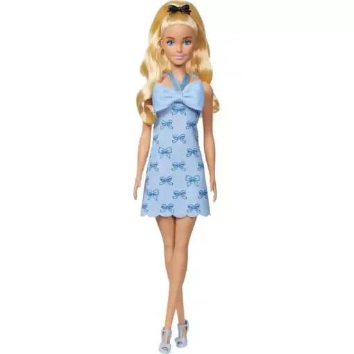 Mattel Barbie baba kék masnis ruhában