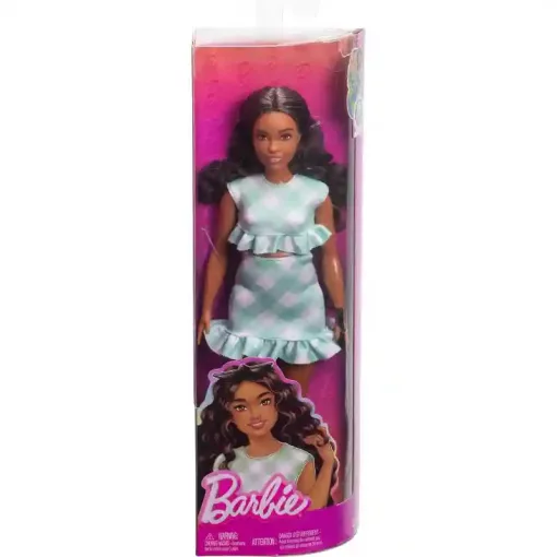 Mattel Barbie Fashionistas baba zöld ruhában