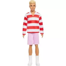 Mattel Barbie Ken fiú baba csíkos felsőben és rövidnadrágban