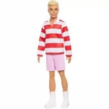 Mattel Barbie Ken fiú baba csíkos felsőben és rövidnadrágban