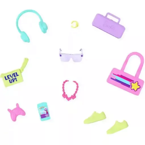 Mattel Barbie ruhák - Barbie baba ruházati kiegészítők rózsaszín táskával
